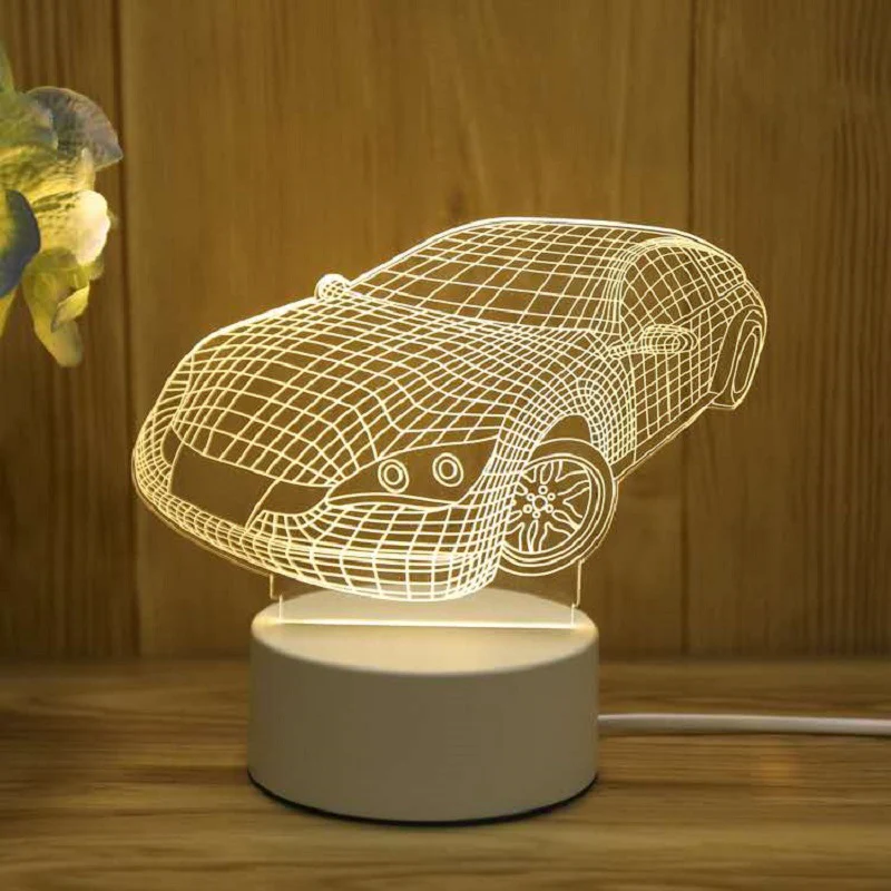 מנורת אווירה 3D מרהיבה – קסם של אור בכל פינה - Image 6